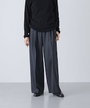 ウォッシャブルウールツイルパンツ