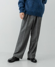 ヘリンボーンワイドスラックス