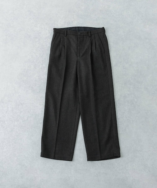 ヘリンボーンワイドスラックス