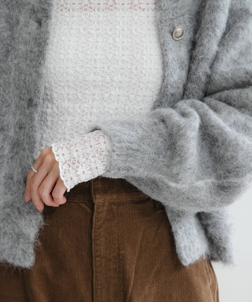 ストレッチレース2WAYトップス