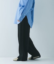 コットンカシミヤルーズニットパンツ