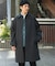 ウールメルトンステンカラーコート