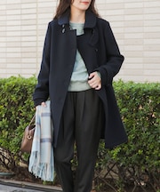 ショールカラー2WAYロングコート