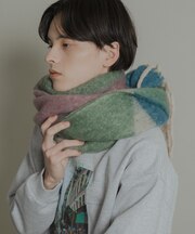 パターンボリューム大判マフラー