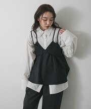 レイヤードデザインビスチェ