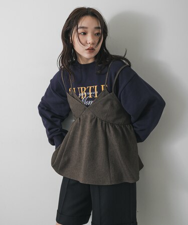 レイヤードデザインビスチェ