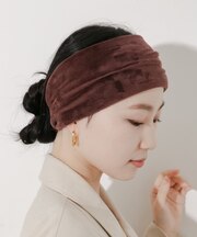 ベロアワイドヘアバンド