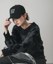 フラワージャガードニット