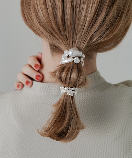 ランダムパール2セットヘアポニー