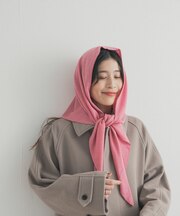 ウールアクリルニットストール