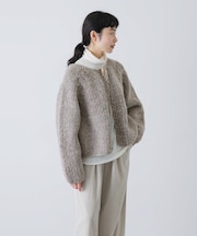 ペルートグルボタンカーディガン