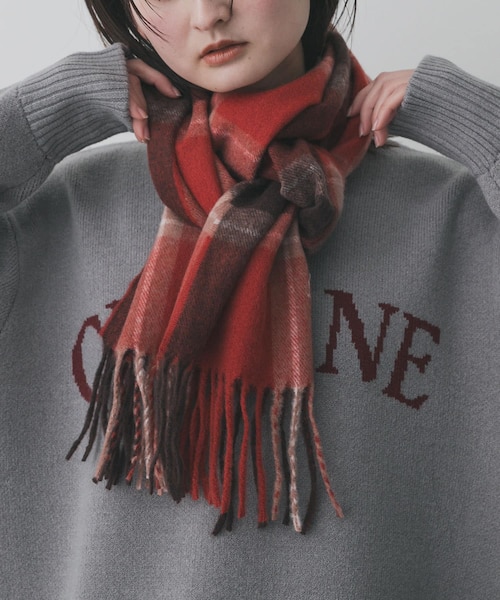 最終価格【定価¥29.700】新品♦︎ アルパカシャギーロゴロングマフラー アルパカシャギーロゴロングマフラー｜メドックの通販｜&mall（アンド
