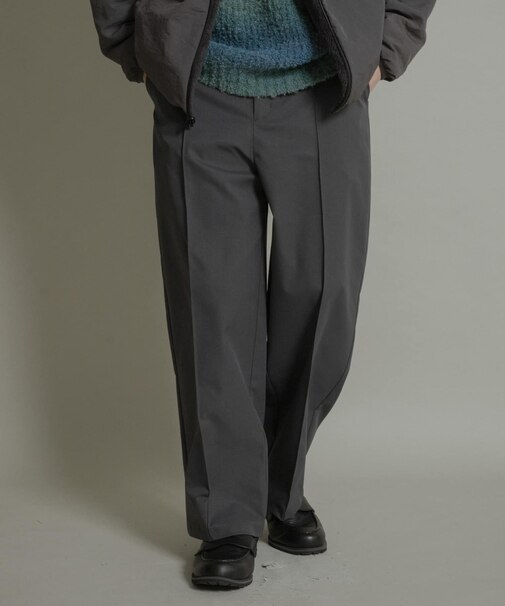 ピンタックワイドスラックス