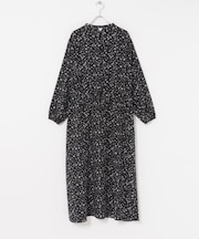 小花柄ドロストワンピース