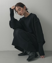 センターシームサムホールニットワンピース