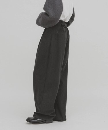 ウールライクブラッジュドパンツ