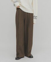 ウールライクブラッジュドパンツ