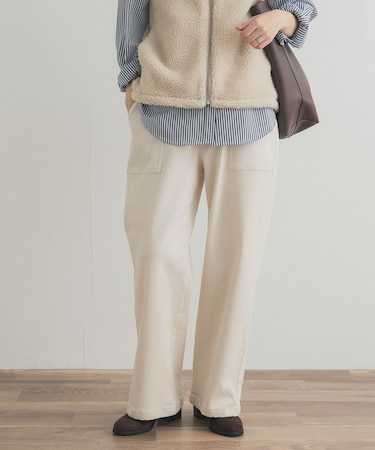 裏起毛ベイカーイージーパンツ