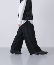 ウォッシャブルウールカットパンツ