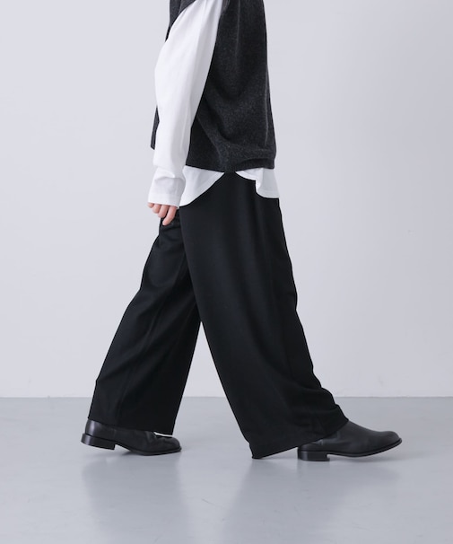 ウォッシャブルウールカットパンツ