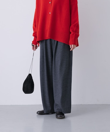 ウォッシャブルウールカットパンツ