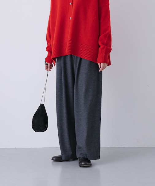 ウォッシャブルウールカットパンツ