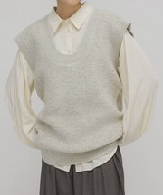 2WAYニットベストミニワンピース