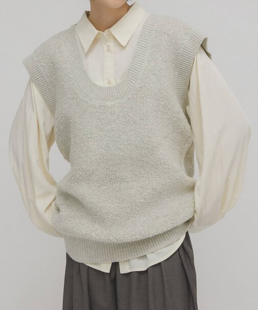 2WAYニットベストミニワンピース