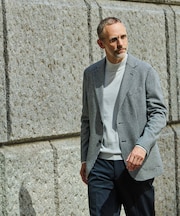 LIFE STYLE TAILOR　千鳥柄ツイードジャケット