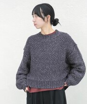 ネップMIXクルーニット