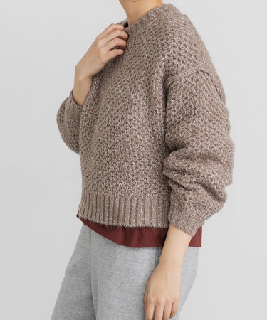 ネップMIXクルーニット