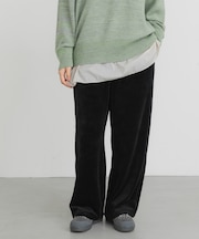 ベロアストレートパンツ