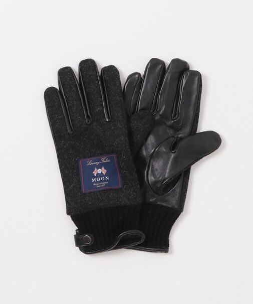 MOONツイードレザーグローブ