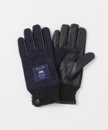 MOONツイードレザーグローブ