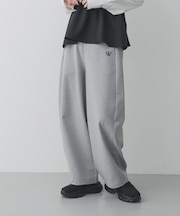 ワンポイントシシュウスウェットパンツ