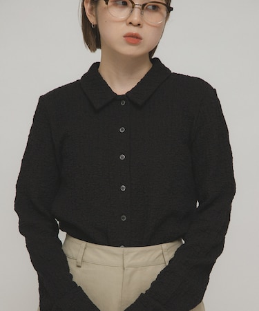 ポコポコジャガードシャツ