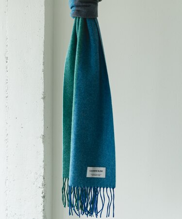 カシミヤブレンドパネルマフラー