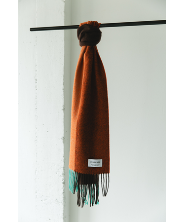 カシミヤブレンドパネルマフラー