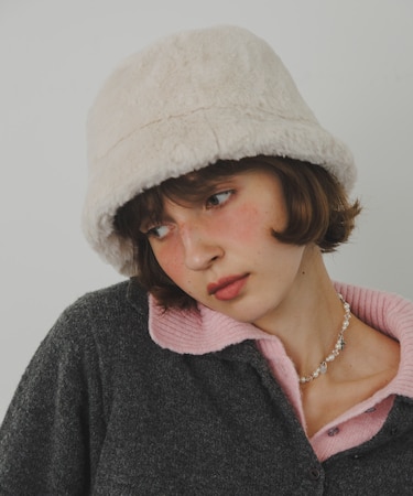 ファーバケットハット