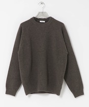 ATON　LAMBS WOOL C／N SWEATER