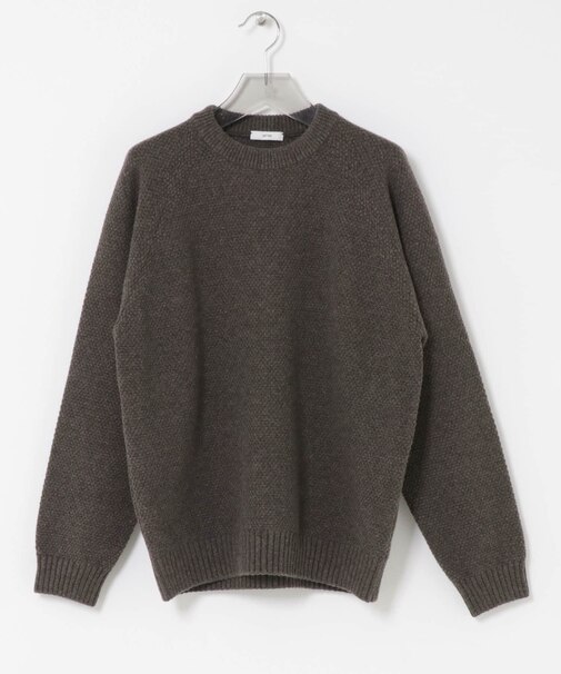 ATON　LAMBS WOOL C／N SWEATER