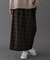 FORK&SPOON　チェックストレートスカート