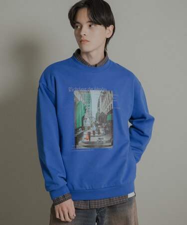 City graphic crew-neck Sweat