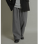 ジャージメルトンタックワイドパンツ