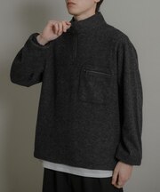 ウールジャージハーフZIP