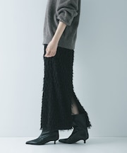 フリンジジャガードスカート