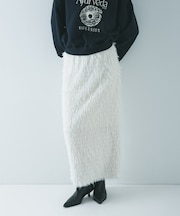 フリンジジャガードスカート