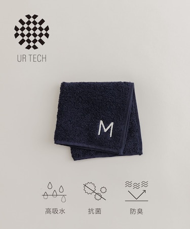 『UR TECH』イニシャルハンドタオル