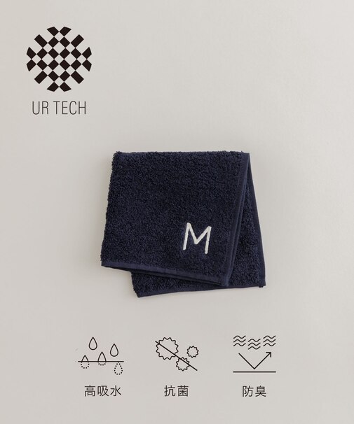 『UR TECH』イニシャルハンドタオル
