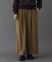 FORK&SPOON ウールライクツータックワイドパンツ